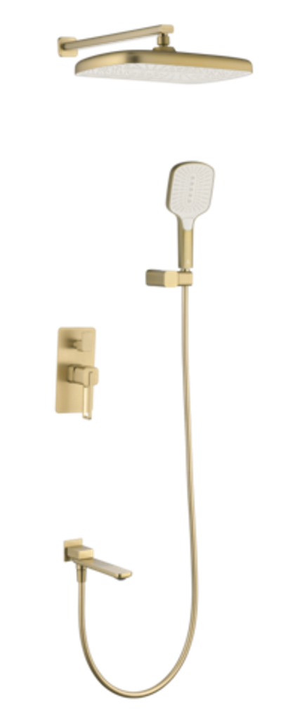 12165-S Смеситель встраиваемый для душа с 3-функ. (Мат. Золото) GANZER (6/1шт)