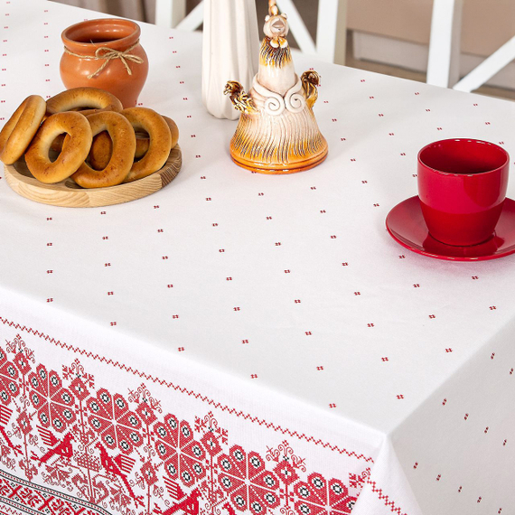 Рогожка интерьерная &quot;Русская вышивка&quot; | ш.150 см | 165 г/м² | хлопок-100%