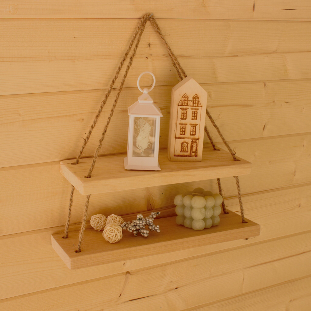 Полка настенная заготовка без бортов с отверстиями 1 шт. 34х10х2 см