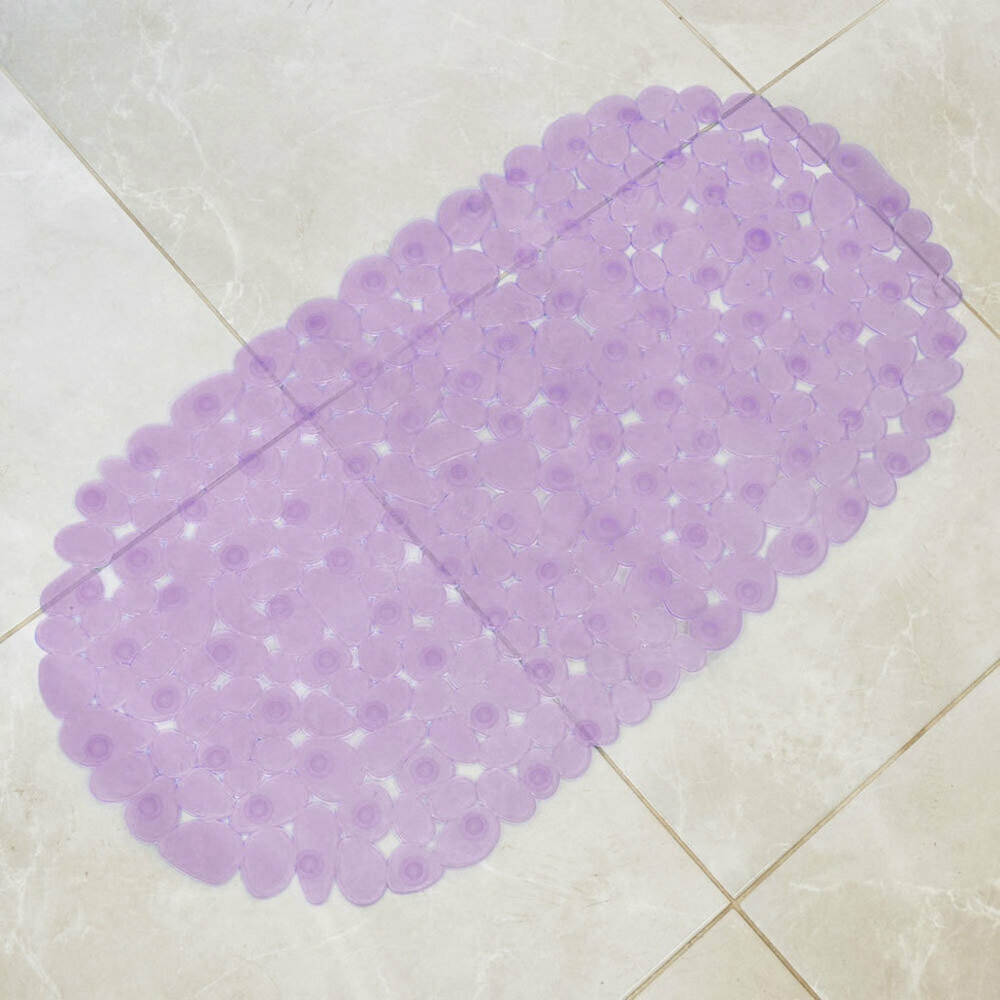 Коврик для ванной Галька 67*36см (сиреневый)