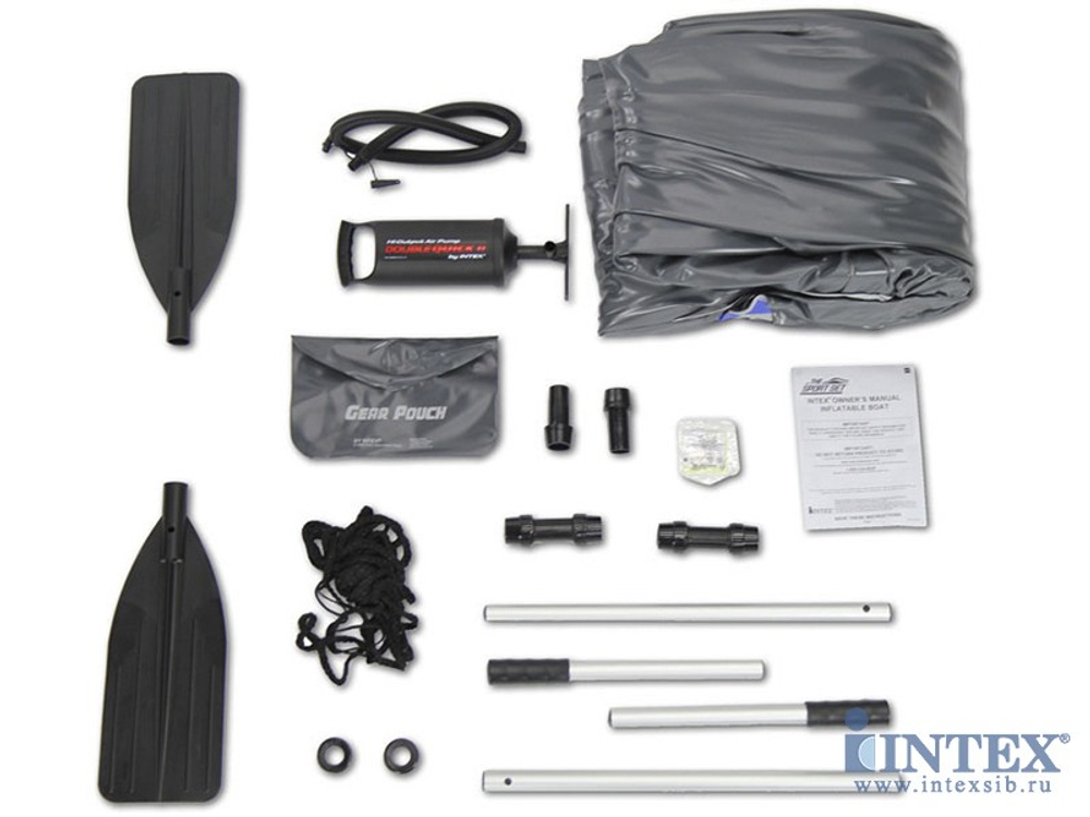 Четырехместная надувная лодка Excursion 4 Set, до 400 кг.