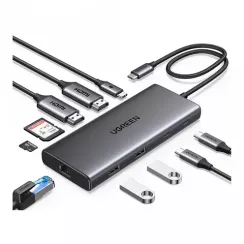 Ugreen CM639 10-in-1 USB-C port Converter Grey