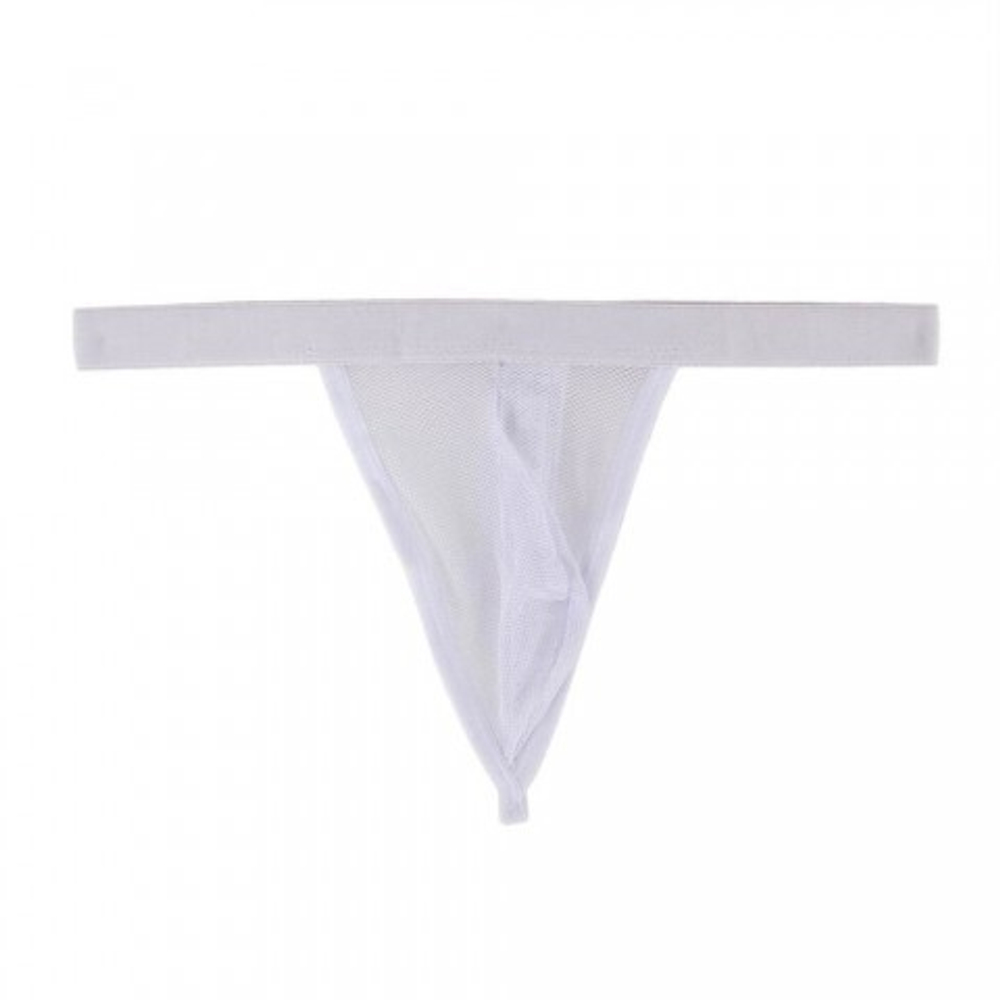 Стринги мужские в сетку белые (S)