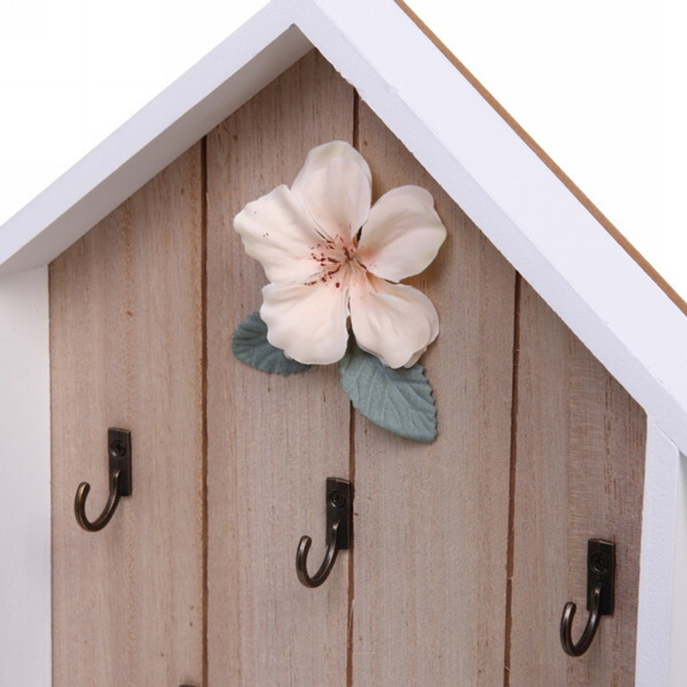 Ключница-панно «Цветочная фантазия» 26*30см 5 крючков W226