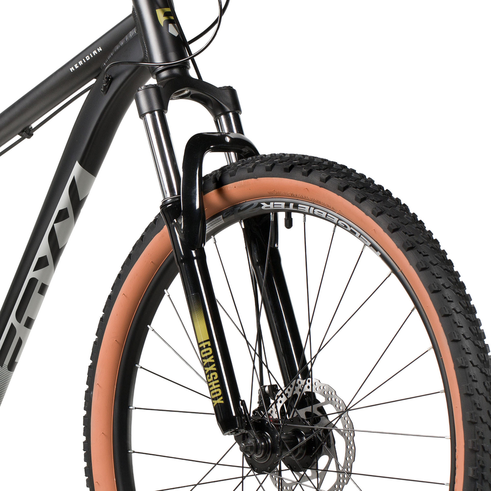 Велосипед 26" FOXX MERIDIAN р.14" алюминий, черный