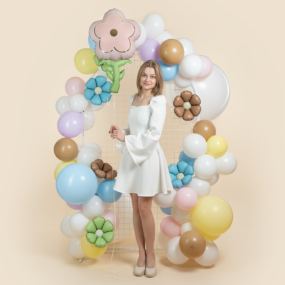 Шар Цветок Розовый (33''/84 см)