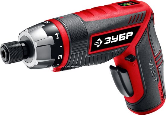 Отвертка аккумуляторная Vix ЗУБР ЗО-ЕМ-3.6 Ли, кейс, с битами