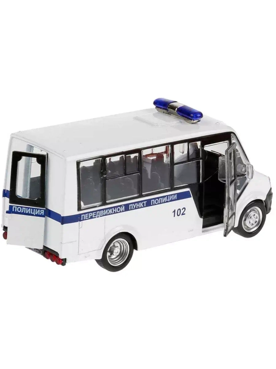 Машинка Газель Next Citiline Полиция 10,5 см свет, звук