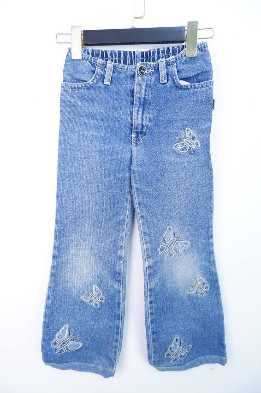 Джинсы Gloria Jeans с бабочками, на 8/9 лет