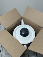 Чайник 1л цил белый  Персики 42704-072/4