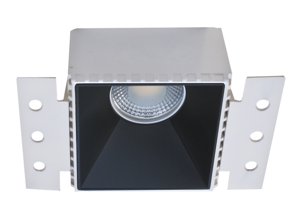 Встраиваемый светодиодный светильник под сменную лампу,  черный