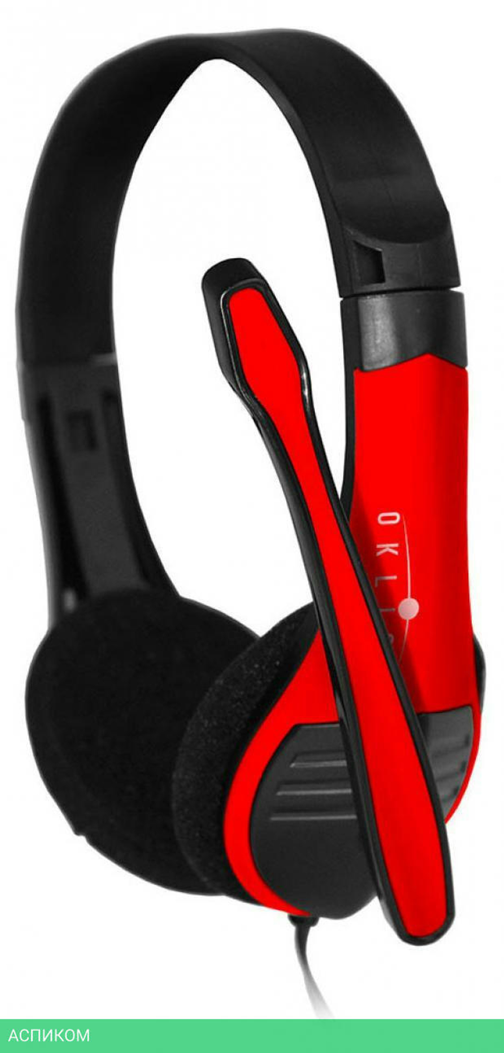 Наушники Oklick HS-M150 NO-003N черный/красный (359486)