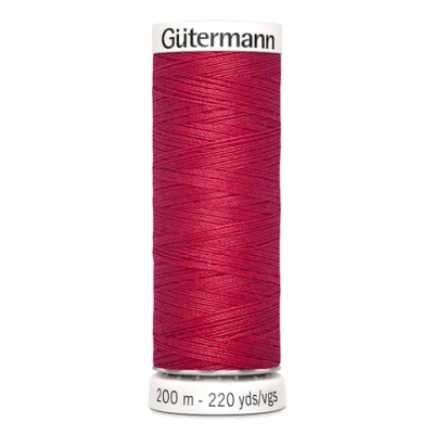Нить Sew-All 200 м, Gutermann, 383 малиново-красный