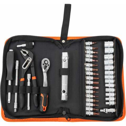 Набор головок Gigant 1/4 дюйма с инструментом в сумке, 37 предметов GAS-37