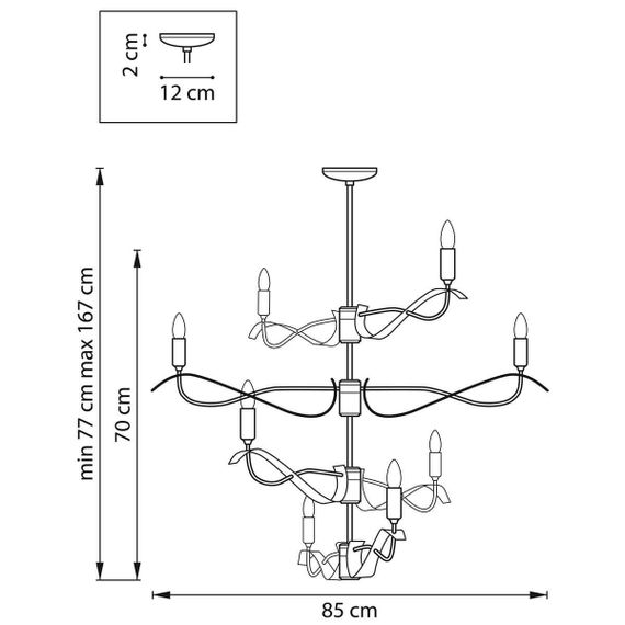 Подвесная люстра Lightstar Ragno 733287