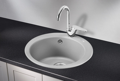 Granula 4801, АЛЮМИНИУМ, кухонная мойка, кварц