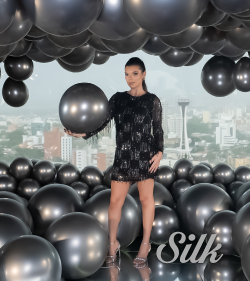 Шар (12''/30 см), Полуночный Серый (880), шелк, 50 шт.