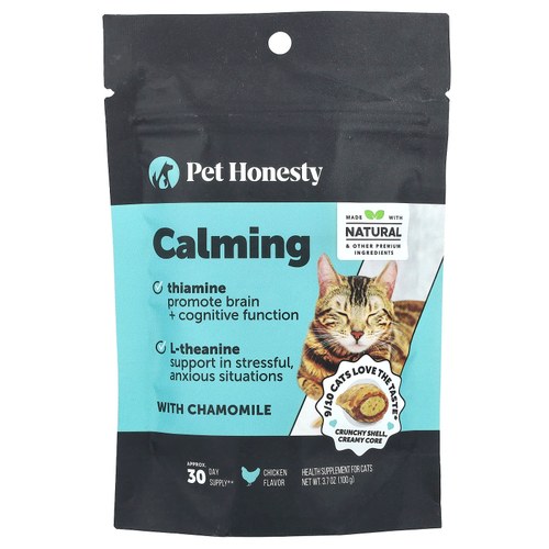 Pet Honesty, Успокаивающий, для кошек, с курицей, 100 г (3,7 унции)