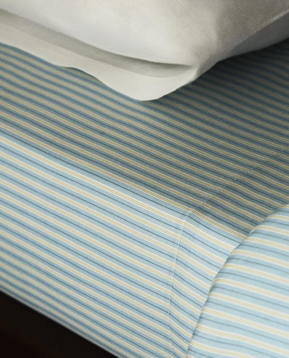 Простыня Zara Home сатин, хлопок 100%, в полоску, 6155/089