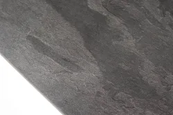 "Каффе" обеденный стол из HPL 140х70см, цвет "серый гранит", подстолье двойное черное