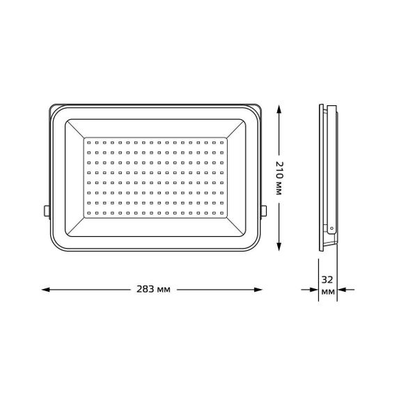 Прожектор светодиодный Gauss Qplus 100W 6500К 613511100