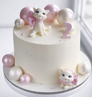 Торт для девочки с котятами