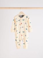 Комбинезон / Cлип для малышей Next B83-299, 3 шт., Бежевый, Светло-зеленый, Голубой