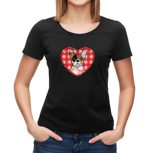 Футболка "Разноцветный Французский бульдог"