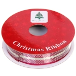 Лента для декорирования «Сияние» 1,5 см, 2,7 м, Бордо/шампань