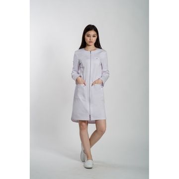 Халат женский H024A (классик-стрейч/белый 01)