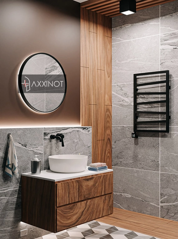 Axxinot Inezo E - электрический дизайн полотенцесушитель из нержавеющей стали