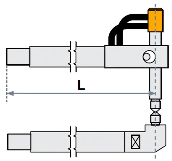 Верхнее плечо прямое Fubag для SG 4-6 O 22×200 мм