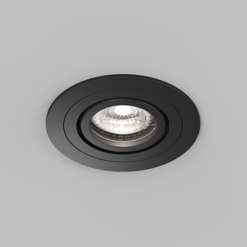 Встраиваемый влагозащищённый светильник HYDRO, IP44, до 15 Вт LED, GU10, алюминий, чёрный