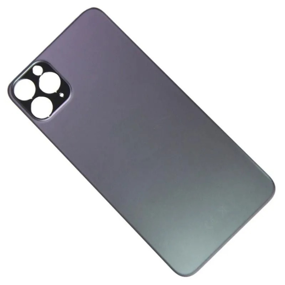 Задняя крышка для Apple iPhone 11 Pro Max Серый (стекло, широкий вырез под камеру) - Премиум