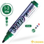 Маркер для магнитно-маркерных досок 2.0мм, Crown WB-1000, зелёный