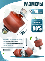 Виброопоры 4 шт, для наружного блока кондиционера до 120 кг