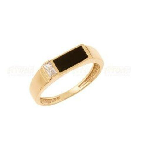 Кольцо из золота с агатами