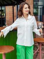 Рубашка женская | Бл-1012 б вискоза крэп