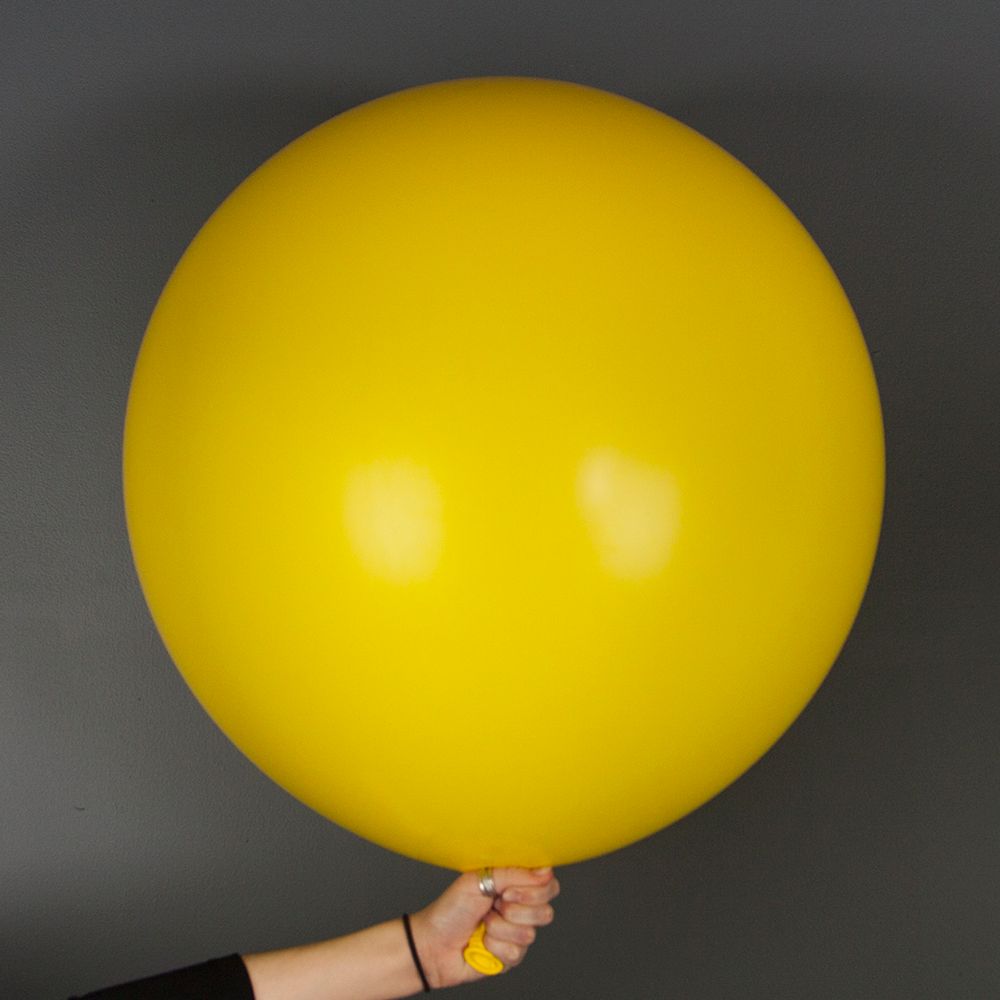 Шар (36''/91 см) Желтый, пастель, 1 шт.