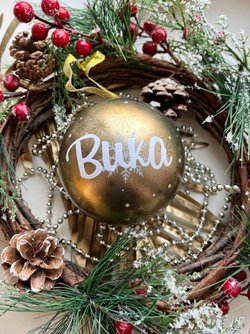 Ёлочные игрушки на новый год с надписями, набор шаров, шары, шарики на елку №2049