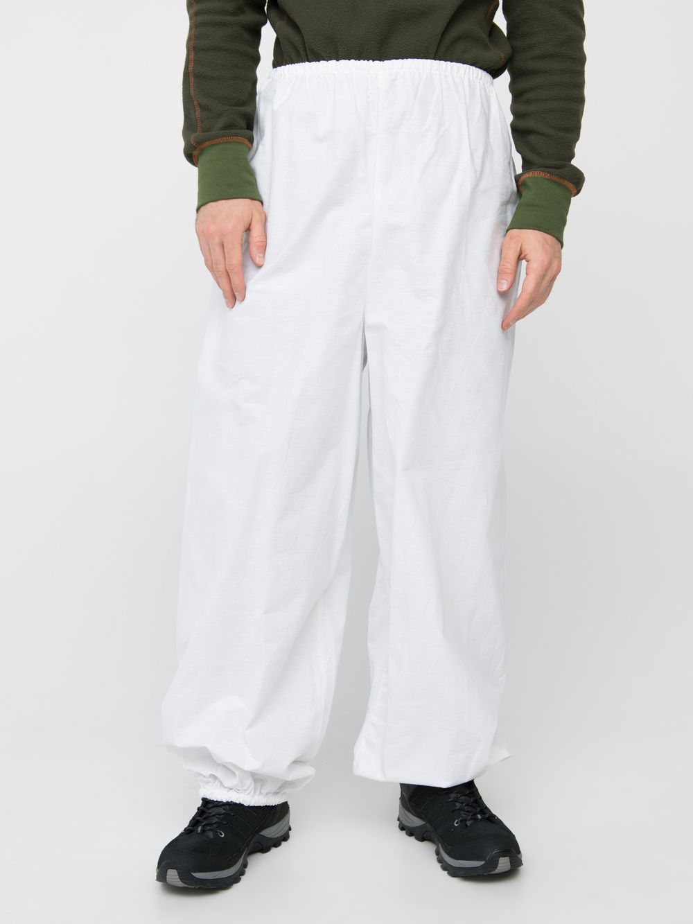 Костюм зимний маскировочный Метель с молнией ткань Бязь цвет Белый