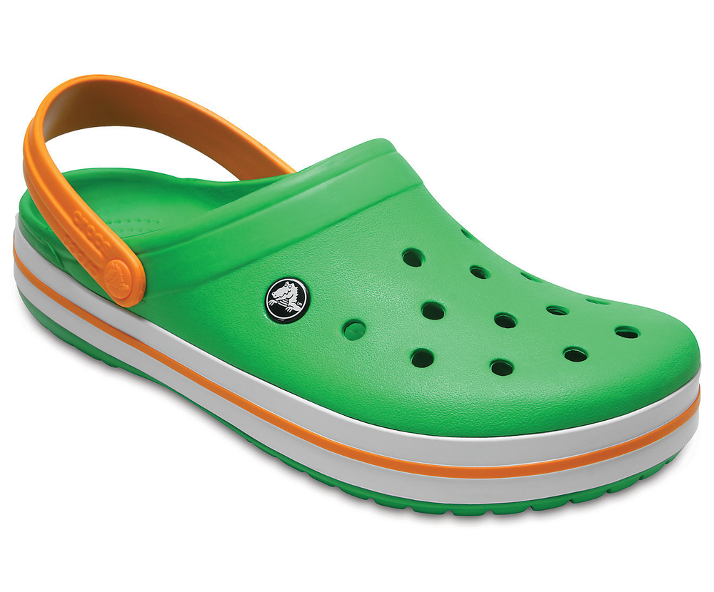 Сабо Crocs Crocband Grass Green/White/Blazing Orange
