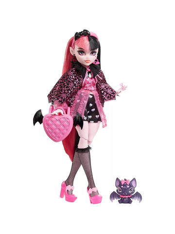 Кукла Монстер Хай Дракулаура 3 поколение | Monster High Draculaura HHK51 базовая g3 дракулаура кукла-персонаж (6+)