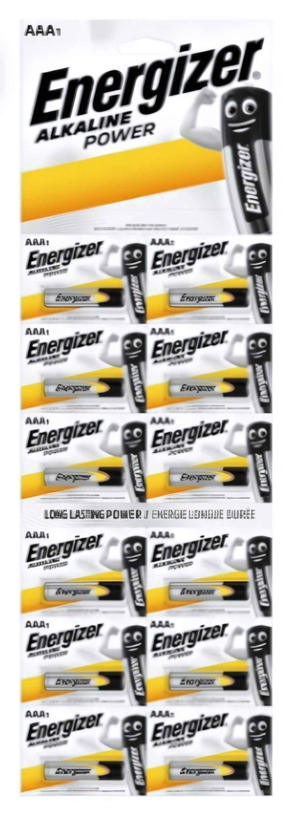 Элемент питания Energizer LR03 AAA BL12 отрывные (комплект 12 шт)