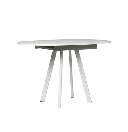 Стол обеденный Элип-2 (профиль) каркас белый