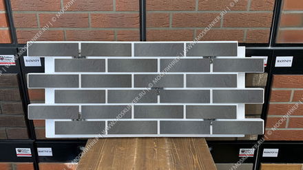 Клинкерная фасадная термопанель Paradyz Semir Grafit ППС