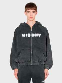 Худи на молнии MISBHV Community Zipped Hoodie Washed Black