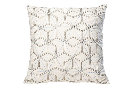 Подушка декоративная 45x45 Garda Decor Шестигранники белая