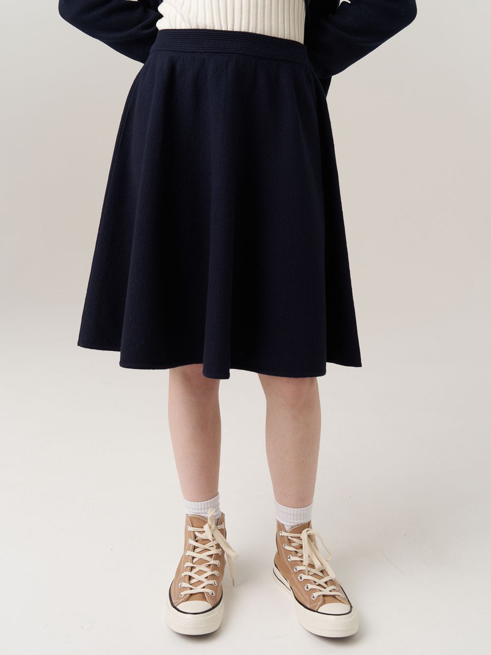 Юбка для девочки в школу AT814 синий