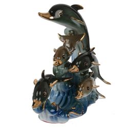 GAEM Фигурка декоративная "Дельфины", L17 W7 H11 см